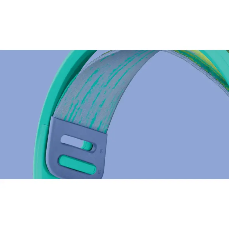 AUDÍFONOS DE DIADEMA GAMING DE COLOR MENTA LOGITECH DE CABLE CON MICRÓFONO PLUG-AND-PLAY G335